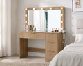 Vanity Desk with Lighted Mirror