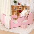 Soft Upholstered Kids Bed with Rounded Safety Rails